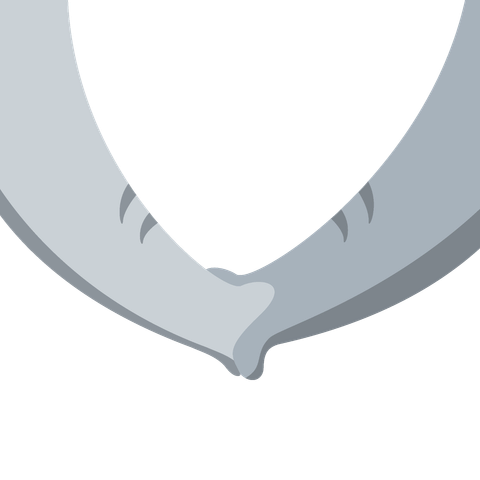 Im Comic Stil:  zwei Elefantenrüssel die sich festhalten 