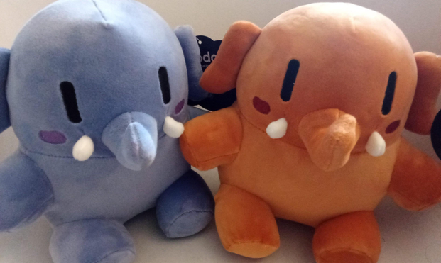 my new plushtodon twins, Boost and Fave