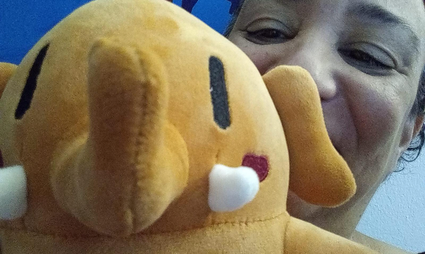 Fave kept hogging the shot in this selfie with me