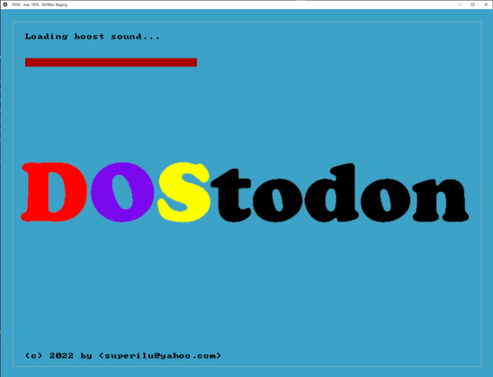 DOStodon splash screen
