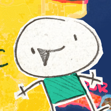 It's me! A little lad lookin all happy-like against an abstract background.