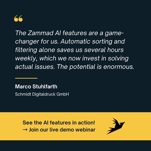 Zammad AI Demo Webinar
