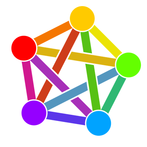 Das farbige Fediverse Logo