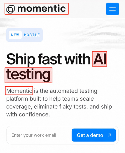Momentic - Ship fast with AI testing