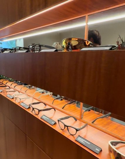 Varieties of meta glasses designs on display.