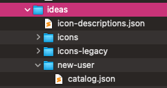 the path is /home/hatch/assets/ideas/new-user/catalog.json